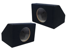 Load image into Gallery viewer, 2 Absolute 6.5" Single Angled Subwoofer Enclosure Speaker Box - Black