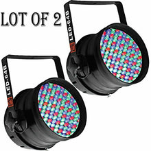 Load image into Gallery viewer, 2 Mr Dj LED64B PAR64 <Br/>DMX 6-Channel Dimmer/Strobe Automatic Running 183 LED RGB Stage Par Can Lights Par 64 Lighting