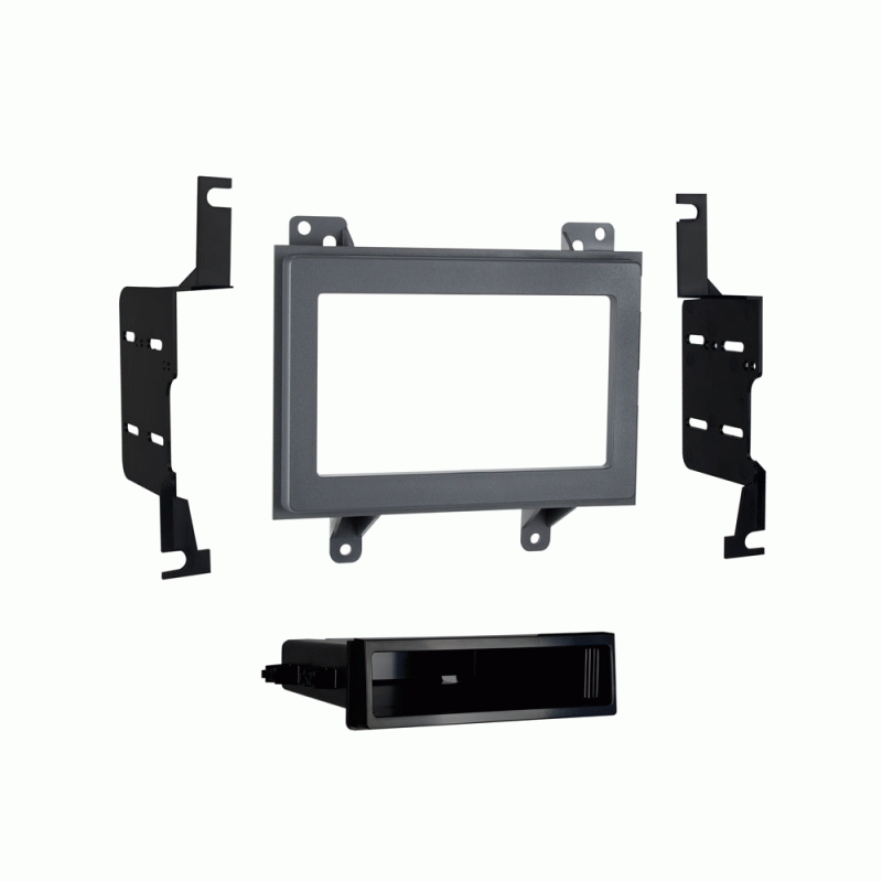 Metra 99-3045G GM Small Truck 1994-97 DIN and Double DIN Gray Kit Radio Bundle