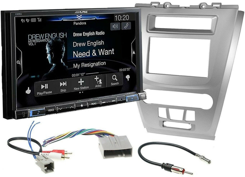 Alpine X308U Digital Navigation Receiver + 99-5821S Dash Kit Ford Fusion 10-12