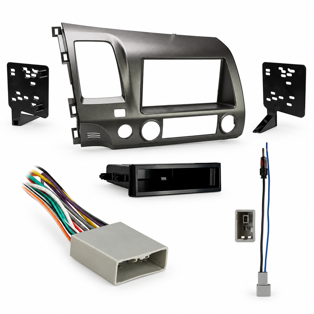 Metra 99-7816T Taupe Dash Kit Harness Antenna Fits Honda Civic 2006-2011