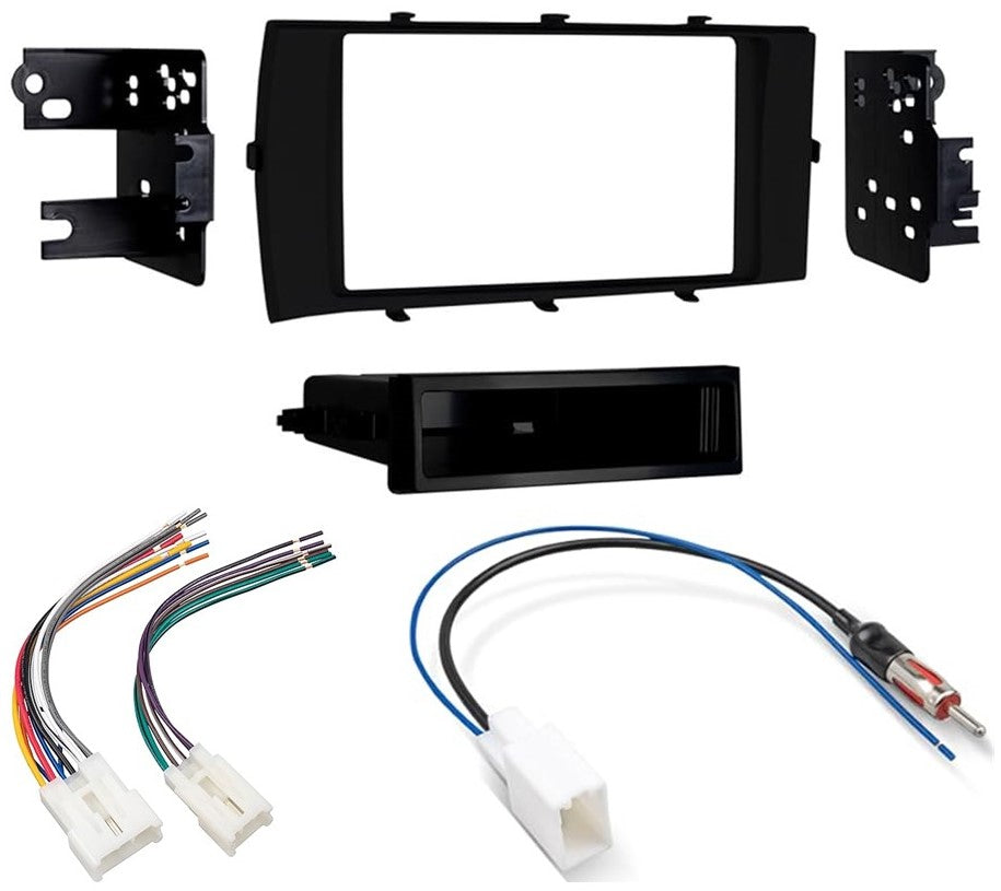 Metra 99-8239B Single-DIN Dash Kit Harness Antenna Fits Toyota Prius C 2012-2014 Bundle