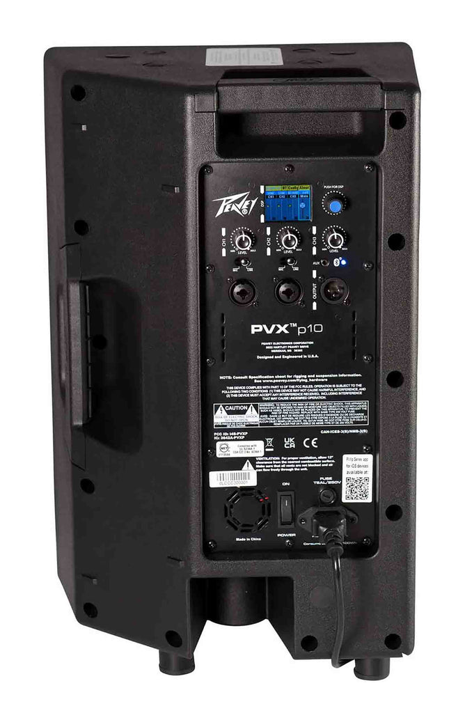 2 Peavey PVXp 10 10" Bluetooth Powered Loudspeakers + XLR Cable