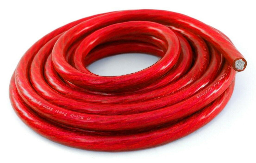 MR DJ 1/0 Gauge Red 25ft Power/Ground Wire True Spec and Soft Touch Cable
