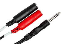Load image into Gallery viewer, Hosa YPP-117 Stereo Breakout Cable 1/4 in TRS to Dual 1/4 in TSF