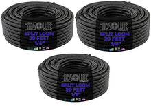 Load image into Gallery viewer, Absolute 3-Pack 1/4", 3/8", 1/2" x 20 Feet Each Split Wire Loom Convoluted Tubing