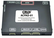 Load image into Gallery viewer, Crux ACPAD-01 Smart-Play Smartphone Connectivity Interface for Audi Vehicles with Concert / Symphony Non MMI Radios