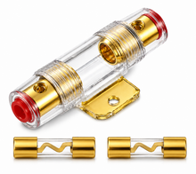 Load image into Gallery viewer, 2 American Terminal TAFU80 80 Amp Inline AGU Fuse Holder Fits 4, 8 &amp; 10 Gauge Wire