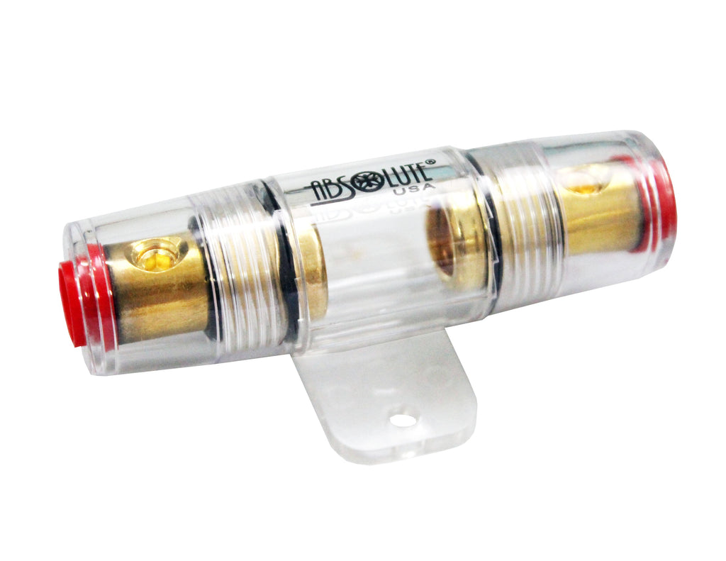 10 Absolute In-Line AGU Fuse Holder 4/8/10 Gauge AWG In/Out AGH4 4,8,10G
