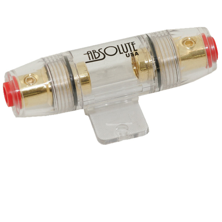10 Absolute In-Line AGU Fuse Holder 4/8/10 Gauge AWG In/Out AGH4 4,8,10G
