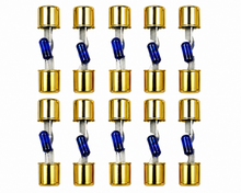 Load image into Gallery viewer, 2 Absolute AGULB-30 5-Pack 30 Amp AGU Glass Fuses with Blue LED Blown Fuse Indicator