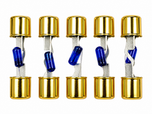 Load image into Gallery viewer, Absolute AGULB-30 5-Pack 30 Amp AGU Glass Fuses with Blue LED Blown Fuse Indicator