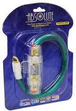 Load image into Gallery viewer, Absolute AGHPKG4GR 4 Gauge Green Power Cable and In-Line Fuse Kit with 60A Fuse and Ring Terminal