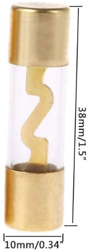 Absolute AGU120-10 120 Amp Gold-Plated AGU Glass Fuse (10 Pack)