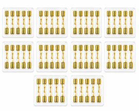 AT AGU-80-50 50 AGU 80 Amp Standard Gold Glass Fuses Tube Car Auto Audio Amplifier Home Marine