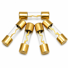 Load image into Gallery viewer, Absolute AGU50-5 5-Pack 50 Amp Gold-Plated AGU Glass Fuses