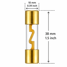 Load image into Gallery viewer, Absolute AGU50-5 5-Pack 50 Amp Gold-Plated AGU Glass Fuses