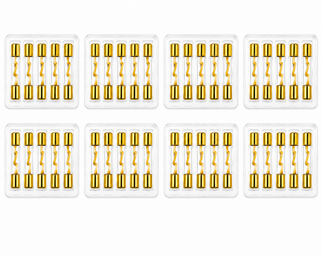 AT AGU-80-40 40 AGU 80 Amp Standard Gold Glass Fuses Tube Car Auto Audio Amplifier Home Marine