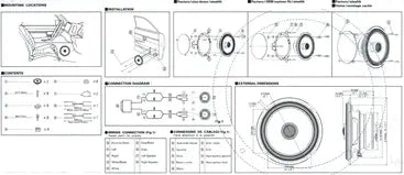 4 Alpine S2-S65 6.5" Front+Rear Speaker Replacement For 2004-2005 INFINITI M45