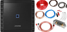 Alpine S2-A60M S-Series Class D 600 W Mono Subwoofer Amplifier + 0 Gauge Amp Kit