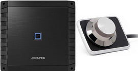 Alpine S2-A36F S-Series Class-D 4-Channel Car Amplifier + RUX-H01 Halo Bass Knob