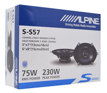 Load image into Gallery viewer, Alpine S-S57 5x7" Rear Factory Speaker Replacement Kit For 1996-1999 Ford Taurus + Metra 72-5512 Speaker Harness