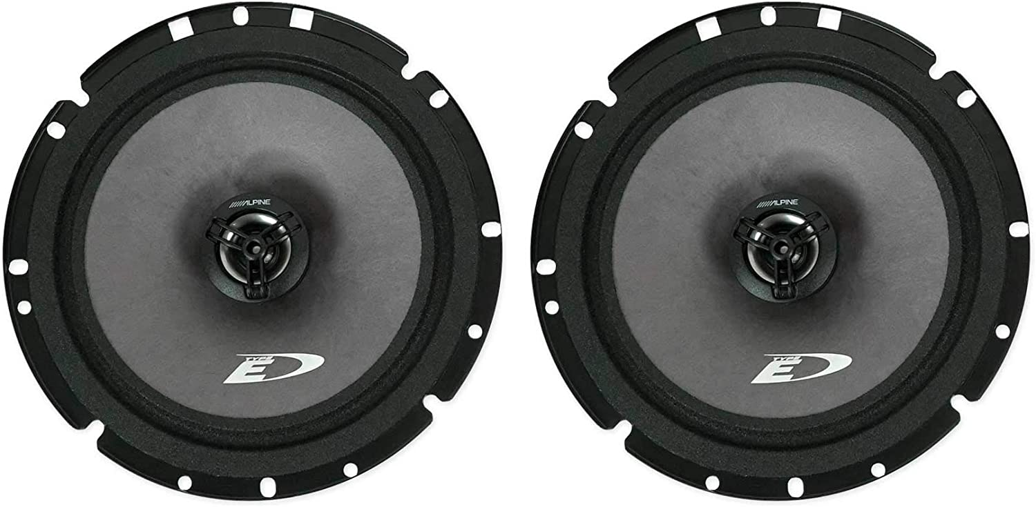 Alpine SXE-1751S 6.5" 280w Component + SXE1726S 6.5" 220w 2-Way Car Audio Coaxial Speakers