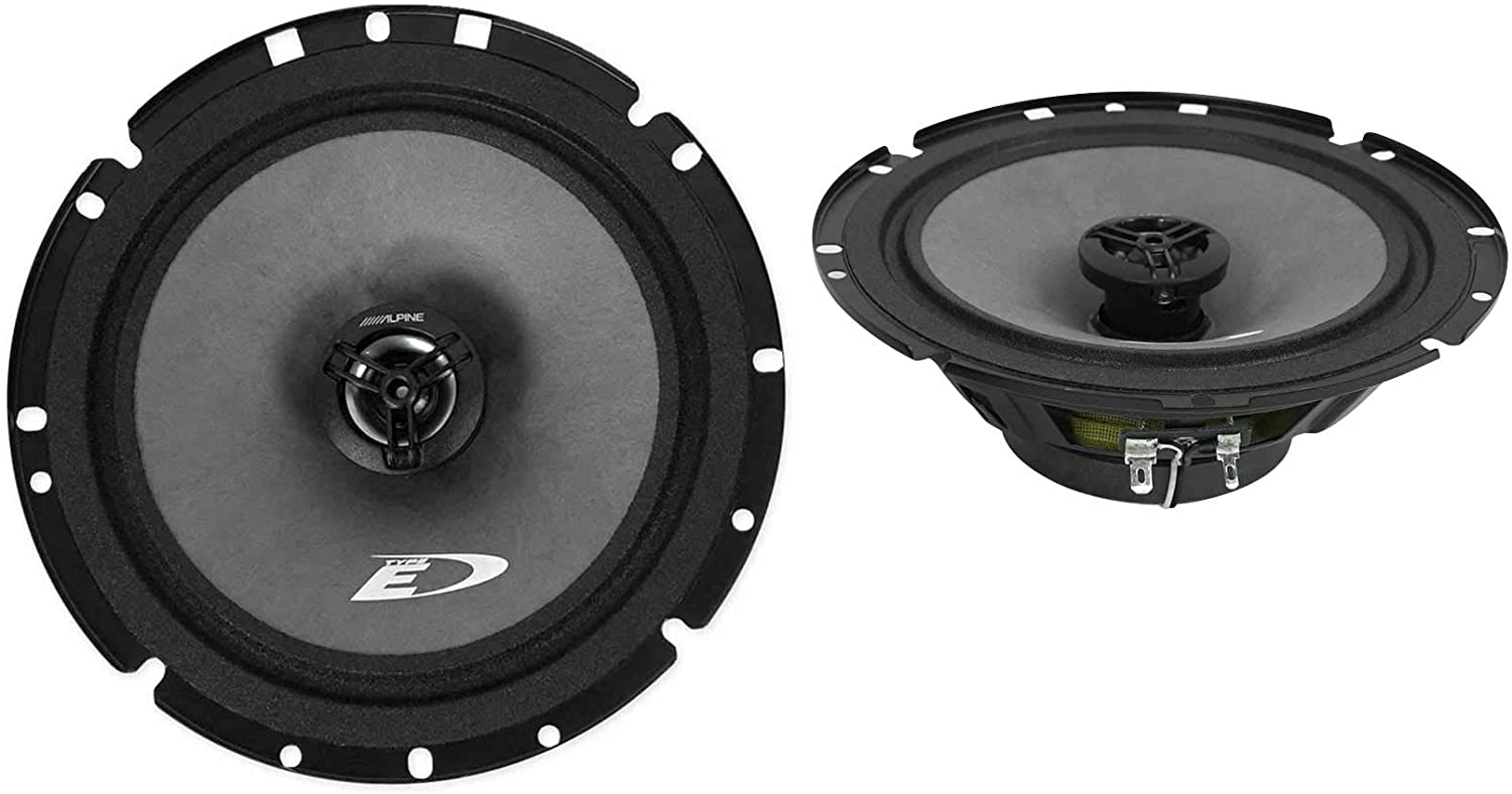 Alpine SXE 1726S 2 Way 6.5" 1995-2006 GM CAR Truck Front & Rear Door Speakers & Install Kits