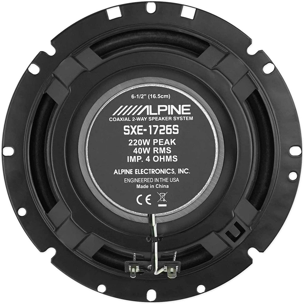 Alpine SXE 1726S 2 Way 6.5" 1995-2006 GM CAR Truck Front & Rear Door Speakers & Kits