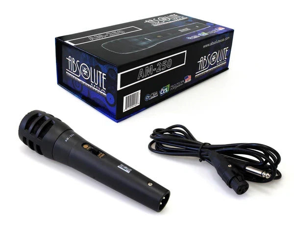 2 Pack MR DJ AM250 Karaoke Dynamic Vocal Wired Microphone