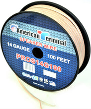 Load image into Gallery viewer, American Terminal PROS14100 14 Gauge Speaker Wire 100' 14 Gauge PRO PA DJ Car Home Marine Audio Speaker Wire Cable Spool