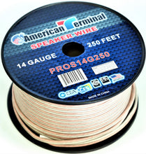 Load image into Gallery viewer, 2 American Terminal PROS14250 14 Gauge Speaker Wire<br/> 250' 14 Gauge PRO PA DJ Car Home Marine Audio Speaker Wire Cable Spool