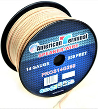 Load image into Gallery viewer, 2 American Terminal PROS14250 14 Gauge Speaker Wire<br/> 250' 14 Gauge PRO PA DJ Car Home Marine Audio Speaker Wire Cable Spool