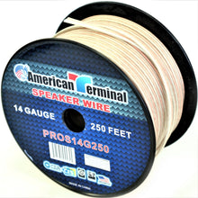 Load image into Gallery viewer, 2 American Terminal PROS14250 14 Gauge Speaker Wire<br/> 250' 14 Gauge PRO PA DJ Car Home Marine Audio Speaker Wire Cable Spool