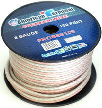 Load image into Gallery viewer, 2 American Terminal PROS8G100 100' 8 Gauge PRO PA DJ Car Home Marine Audio Speaker Wire Cable Spool