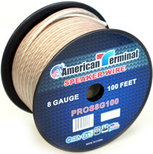 Load image into Gallery viewer, 2 American Terminal PROS8G100 100' 8 Gauge PRO PA DJ Car Home Marine Audio Speaker Wire Cable Spool