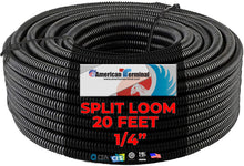 Load image into Gallery viewer, American Terminal SLT14-20 20' 1/4" split loom wire tubing hose cover auto home marine