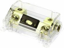 Load image into Gallery viewer, Absolute USA ANH-0 Gold Inline ANL Fuse Holder Fits 0, 2, 4 Gauge with 140AMP Fuse