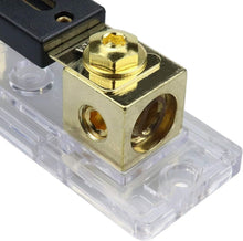 Load image into Gallery viewer, 2 Absolute ANH-3 0/2/4 Gauge AWG in-Line ANL Fuse Holder &amp; 2 Gold Plated 300 Amp Fuse