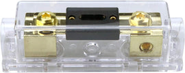 2 Absolute ANH-3 0/2/4 Gauge AWG in-Line ANL Fuse Holder & 2 Gold Plated 300 Amp Fuse