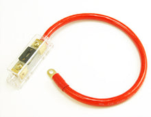Load image into Gallery viewer, 2 200 AMP ANL Gold Terminal Fuse Holder Battery Installation Kit 0 Gauge 1 Foot Red
