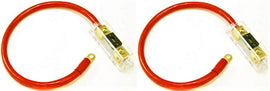 2 200 AMP ANL Gold Terminal Fuse Holder Battery Installation Kit 0 Gauge 1 Foot Red