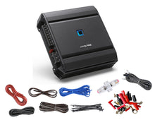 Load image into Gallery viewer, Alpine S-A32F 320W RMS 4-Channel Class D Car Amplifier +  8 Gauge Amplifier Kit