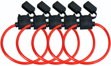 Load image into Gallery viewer, 5 XP Audio XATC8G 8 Gauge ATC In-Line Blade Fuse Holder OFC Copper Wire Protection