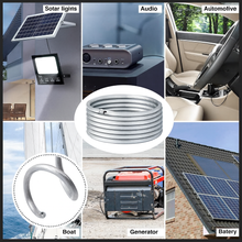 Load image into Gallery viewer, Absolute P8250SV 8GA 250' Silver Power Ground Wire Car Audio Amplifier Marine Cable