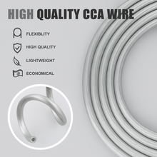 Load image into Gallery viewer, American Terminal ATP8G50SL 8GA 50' Silver Power Ground Wire Car Audio Amplifier Marine Cable