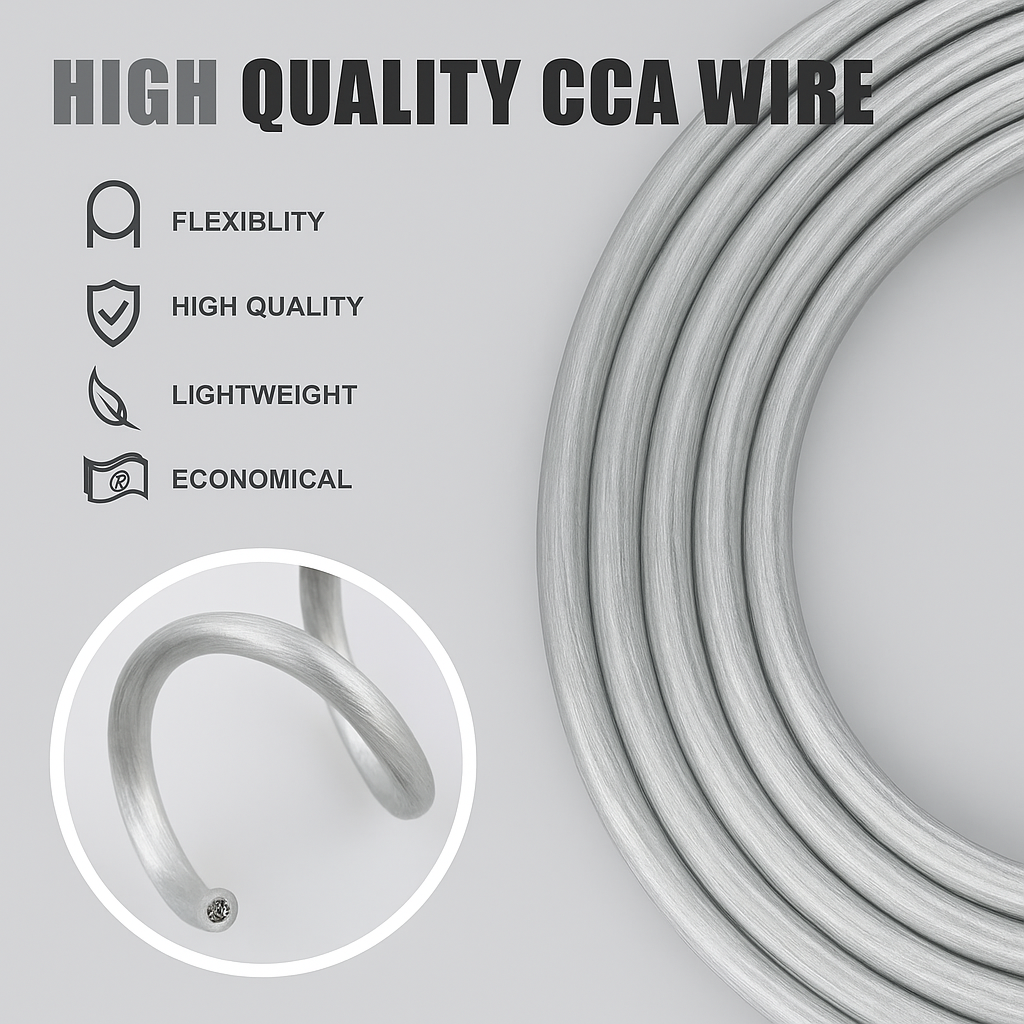 American Terminal ATP8G250SL 8GA 250' Silver Power Ground Wire Car Audio Amplifier Marine Cable