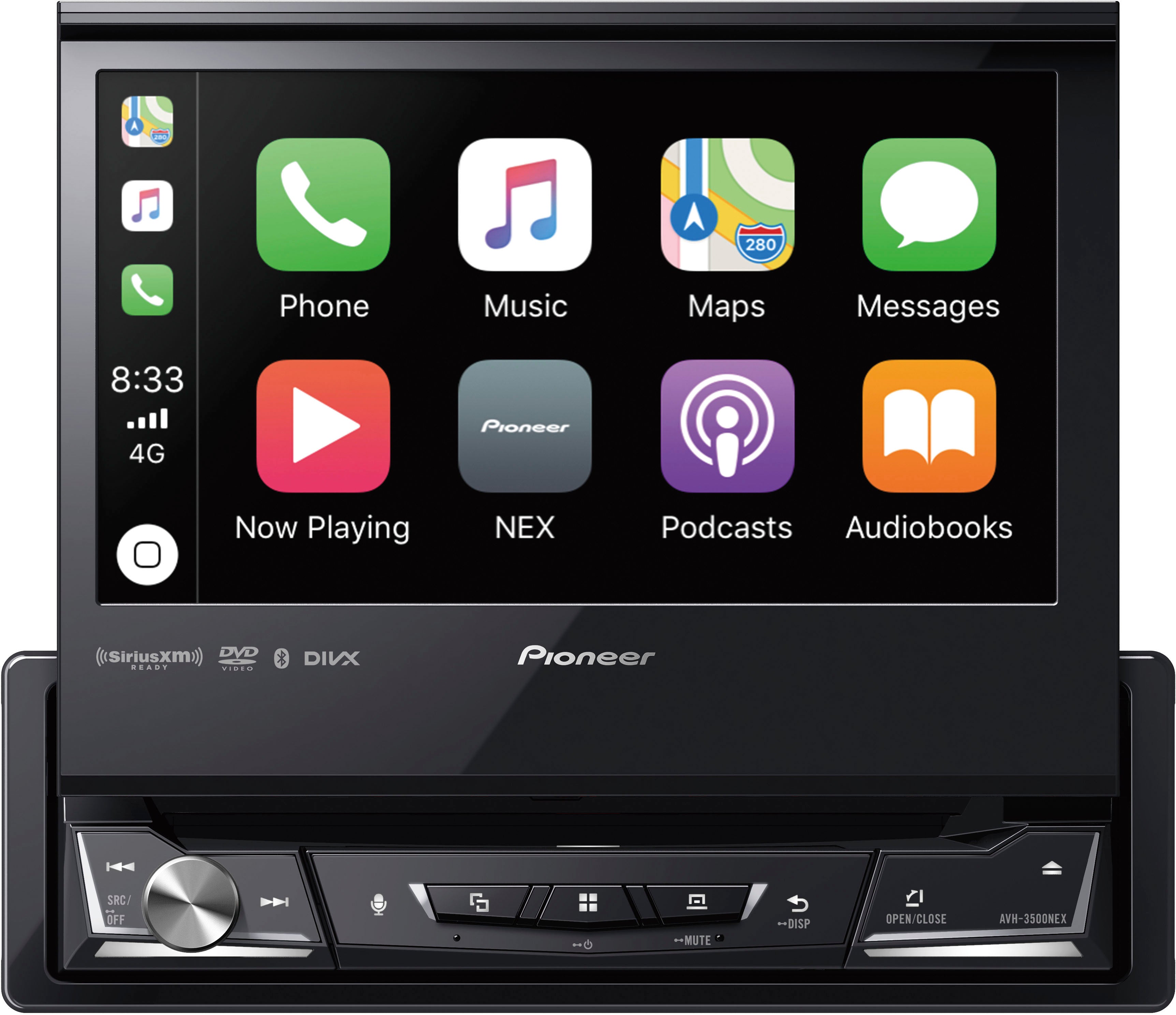 Pioneer AVH-3500NEX DVD Receiver w/SiriusXM Tuner & License Plate Backup Camera