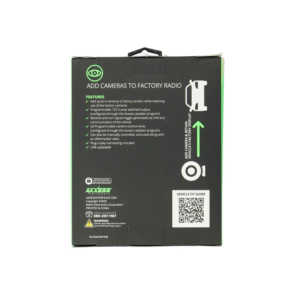 Axxess AXAC-CH6 Camera Data Interface with Pre-Wired Harness - Fits Select Jeep/RAM Models 2014-2020