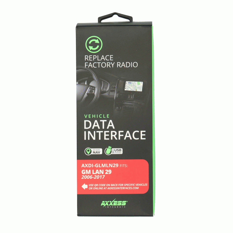 Fit 2006 - UP GM Data Radio Interface Harness AX-GMLAN29-SWC & Installation Dash Kit GMK318